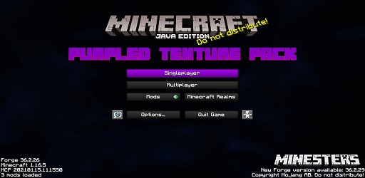 Minecraft Java Edition 1.16.5