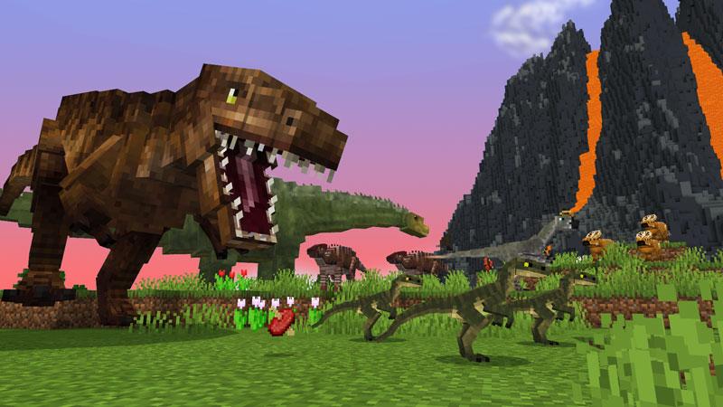 dinosaurs mcpe download